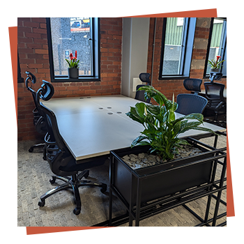 Hot desks at Shire House